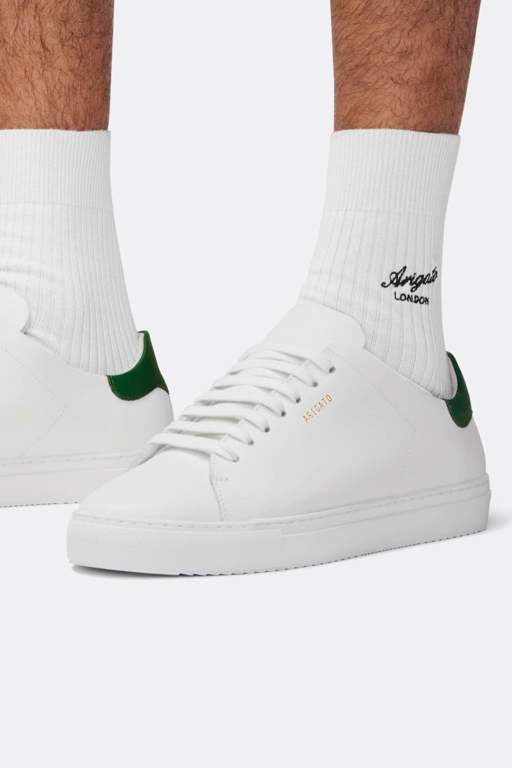 Clean 90 Axel Arigato White/Green Homme | HIM-00047643